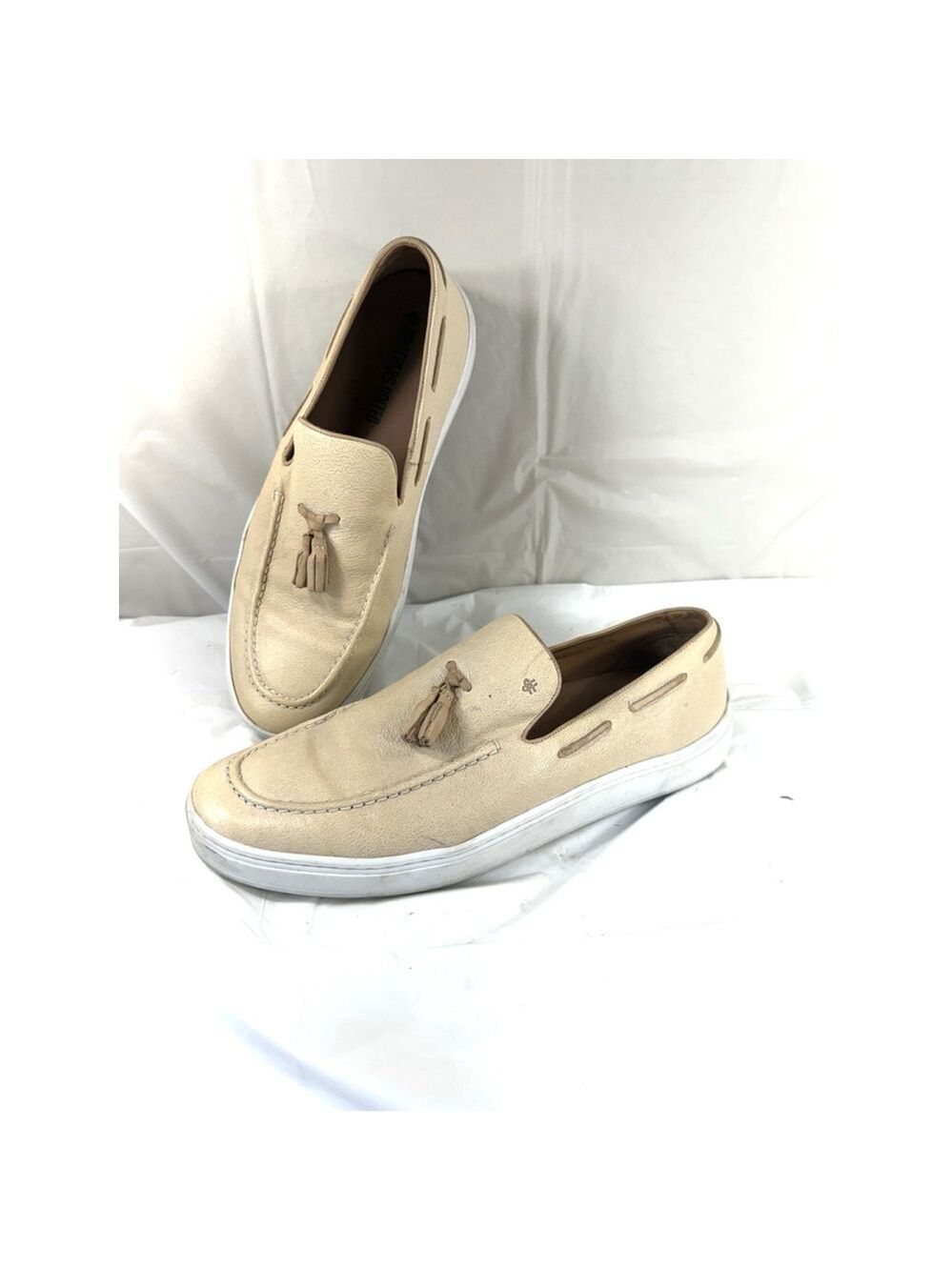 Brothers United Men's Slip on Tasse Shoe Beige Prince St